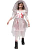 Carnival Party 2tlg. Kostümkleid "Horror Braut" in Weiß/ Rot