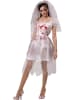 Carnival Party 2tlg. Kostüm "Horror Braut" in Weiß/ Rot