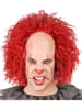 Widmann Vintage Killerclown Glatze mit rotem Haar in Rot