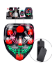 Widmann Maske "GRUSELIGE LED-MASKE" in Bunt