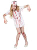 Widmann 2tlg. Kostüm  "ZOMBIE KRANKENSCHWESTER" in Weiß/ Rot