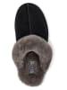 UGG Skórzane kapcie "Scuffette II" w kolorze czarnym