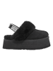 UGG Leder-Hausschuhe "Funkette" in Schwarz