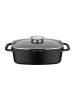 GSW Braadpan "Gourmet Granit" zwart - (L)33 x (B)21 cm