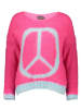 miss goodlife Sweter "Peace" w kolorze różowo-błękitnym