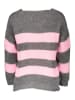 miss goodlife Pullover "Stripes" in Grau/ Rosa