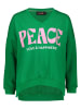 miss goodlife Bluza "Peace Love & Happiness" w kolorze zielonym