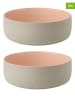 Stelton Miski (2 szt.) "Emma" w kolorze beżowo-jasnoróżowym - Ø 13,5 cm