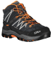 CMP Leder-Trekkingboots "Rigel" in Schwarz/ Orange