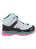 CMP Leder-Trekkingboots "Rigel Mid" in Hellblau/ Pink