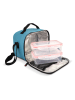 IRIS Barcelona Isolier-Lunchtasche ''City'' in Beige/ Blau - (B)22 x (H)18 x (T)13 cm