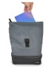 IRIS Barcelona Isolier-Lunchtasche in Grau/ Schwarz - (B)23 x (H)31x (T)16 cm