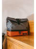 IRIS Barcelona Isolier-Lunchtasche in Grau/ Orange - (B)23 x (H)31x (T)16 cm