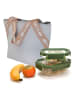 IRIS Barcelona Isolier-Lunchtasche "On the go" in Hellgrau - (B)33,5 x (H)24 x (T)14 cm