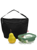 IRIS Barcelona Isolier-Lunchtasche "On the go" in Schwarz - (B)29,5 x (H)19 x (T)13,5 cm