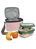 IRIS Barcelona Torba termiczna "Tribal" w kolorze jasnoróżowym na lunch - 24,5 x 18,5 x 14 cm