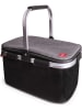 IRIS Barcelona Isolier-Picknickkorb in Schwarz/ Grau - (B)43 x (H)27 x (T)24 cm