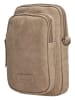 Beagles Handytasche "Malaga" in Beige - (B)12,5 x (H)19,5 x (T)2,5 cm