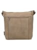 Beagles Leren schoudertas "Benidorm" taupe - (B)32 x (H)28 x (D)11 cm