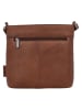 Beagles Leder-Umhängetasche "Benidorm" in Hellbraun - (B)22 x (H)21 x (T)7 cm