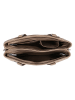 Beagles Leder-Schultertasche "Benidorm" in Taupe - (B)33 x (H)21 x (T)11 cm