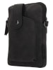 Beagles Leder-Handytasche "Lourenza" in Schwarz - (B)13 x (H)19 x (T)2 cm