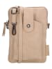 Beagles Leder-Handytasche "Lourenza" in Beige - (B)13 x (H)19 x (T)2 cm