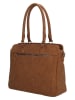 Beagles Leder-Schultertasche "Cambrils" in Hellbraun - (B)31,5 x (H)25,5 x (T)11 cm