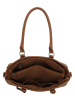 Beagles Leder-Schultertasche "Cambrils" in Hellbraun - (B)31,5 x (H)25,5 x (T)11 cm