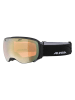 Alpina Ski-/ Snowboardbrille "Big Horn" in Schwarz/ Gold