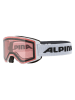 Alpina Ski-/ Snowboardbrille "Narkoja-Q" in Weiß/ Hellbraun