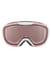 Alpina Ski-/ Snowboardbrille "Thaynes Q" in Weiß/ Rosa