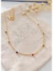atelier MIU Vergulde ketting met edelstenen - (L)40 cm
