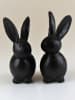 AM Design Dekofigur ''Hase'' in Schwarz - (B)7 x (H)17,8 x (T)11,5 cm