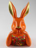 AM Design Dekofigur ''Hase'' in Orange - (B)19 x (H)30,5 x (T)17 cm
