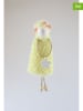 AM Design 2-delige set: decohangers "Schaap met bloemen" geel - (H)19 cm