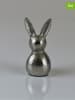 AM Design Decofiguur "Konijn" zilverkleurig - (H)11 x Ø 5 cm