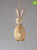 AM Design 2er-Set: Dekoanhänger "Hase" in Hellbraun - (H)16 x  Ø 4 cm