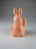 AM Design Decofiguur "Zwaaiend konijn" koraalrood - (H)20 x Ø 11 cm
