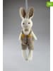 AM Design 2er-Set: Dekoanhänger "Hasenjunge" in Weiß/ Creme - (H)19 cm