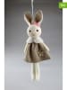 AM Design 2er-Set: Dekoanhänger "Hasenmädchen" in Weiß/ Creme - (H)19 cm