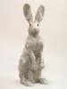 AM Design Dekofigur ''Hase'' in Silber - (B)23,5 x (H)52 x (T)17 cm