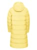 Jack Wolfskin Płaszcz puchowy "Frozen Palace" w kolorze żółtym