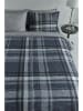 Rivièra Maison Beddengoedset "Cozy Check" donkerblauw