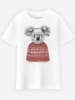 WOOOP Shirt "Winter Koala" in Weiß