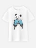 WOOOP Shirt "The Winner Panda" in Weiß