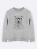 WOOOP Sweatshirt "Geek Bear" in Grau