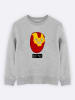 WOOOP Sweatshirt "Iron Man" in Grau