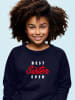 WOOOP Sweatshirt "Best sister ever" in Dunkelblau