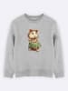 WOOOP Sweatshirt "Hamster Hula" in Grau